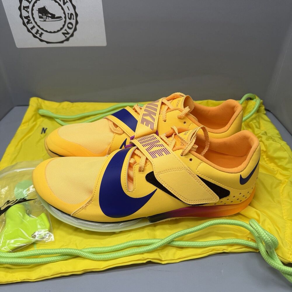 Nike Air Zoom Long Jump Elite Citron Pulse Indigo Burst Men Size 9 FZ9326-800